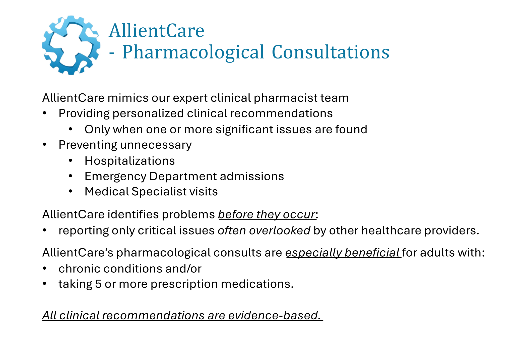 Pharmacological consultants 1