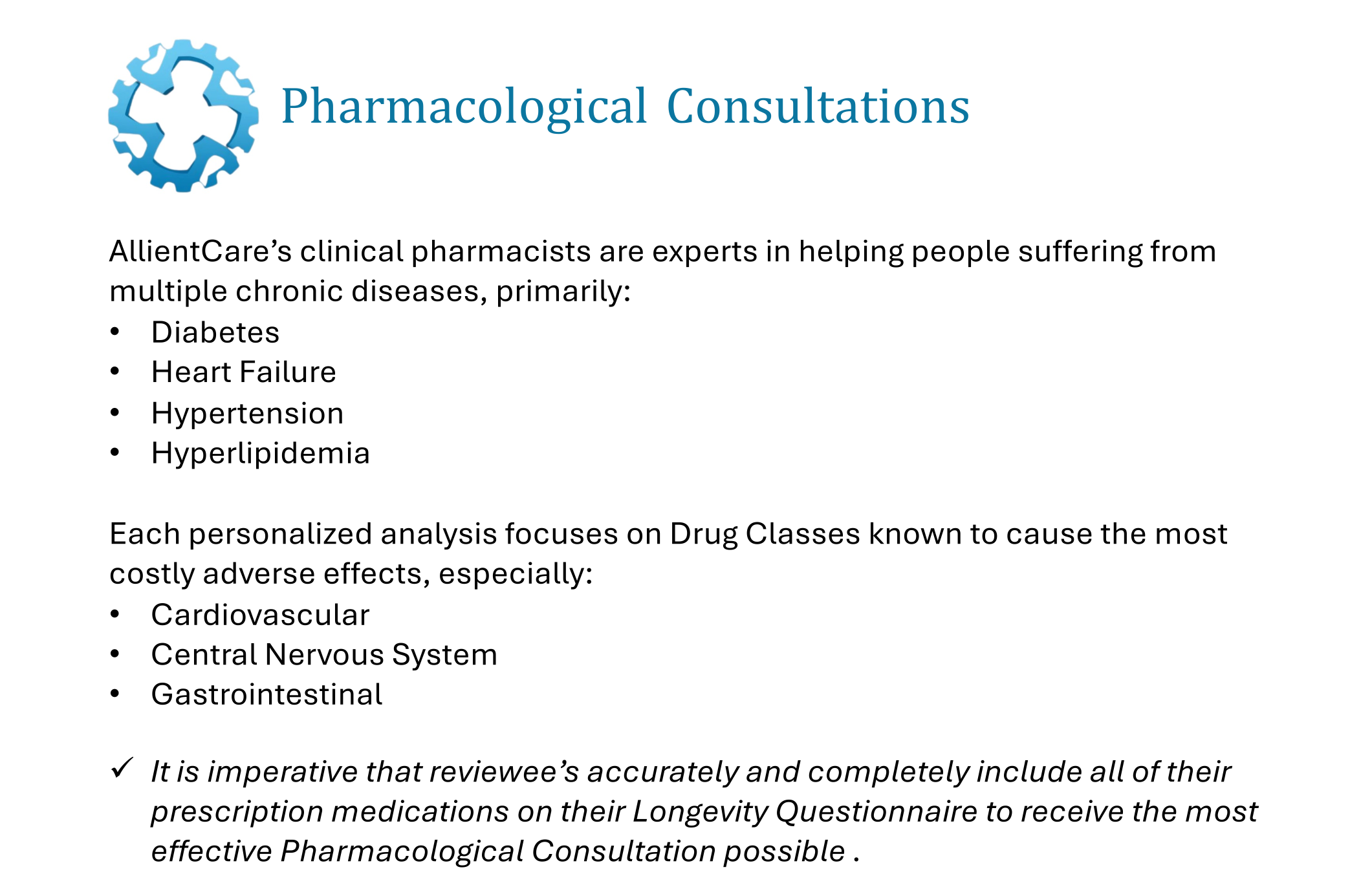 Pharmacological consultants 2