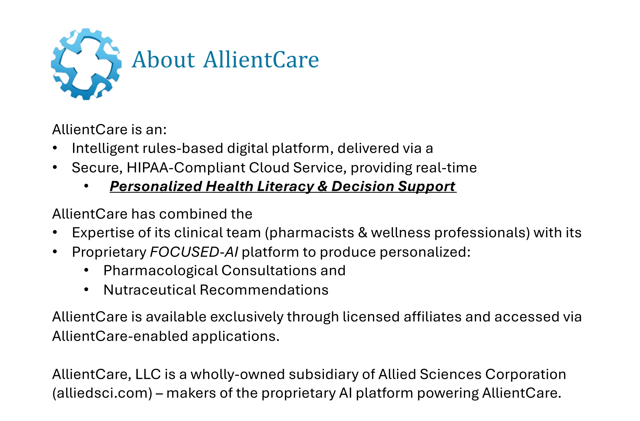 About AllientCare